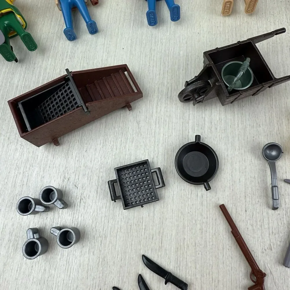 Playmobil # 3747 Gold Miners Panning Mining Playset Old West Parts Pieces